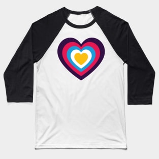 Poly Pride Hearts - Heartception  - (New Pride Colors!) Baseball T-Shirt